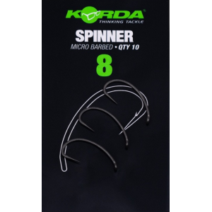 KORDA Крючок Spinner PTFE №8 с бородкой 10шт