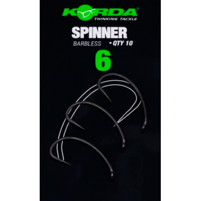 KORDA Крючок Spinner B PTFE №6 без бородки 10шт