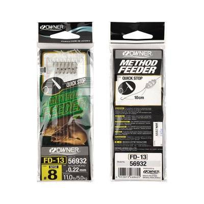 OWNER Оснастка готовая фидерная FD-13 №8 d0.22мм 6шт