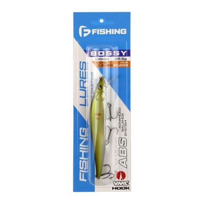 F-FISHING Воблер Bossy 130мм 22.5г 1.5-2.0м F1200 Плавающий