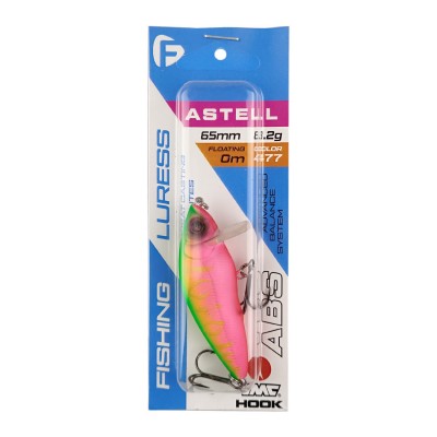 F-FISHING Воблер Astell 65F 65мм 8.2г 477 Плавающий F-FISHING Воблер Astell 65F 65мм 8.2г 477 Плавающий