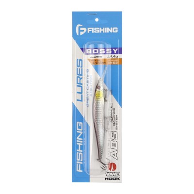 F-FISHING Воблер Bossy 110F-DR 110мм 14.4г 1.0-2.5м 465 Плавающий