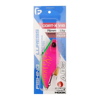 F-FISHING Воблер Cort-X VIB 75S 75мм 15г F103 Тонущий