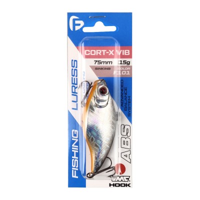 F-FISHING Воблер Cort-X VIB 75S 75мм 15г F101 Тонущий