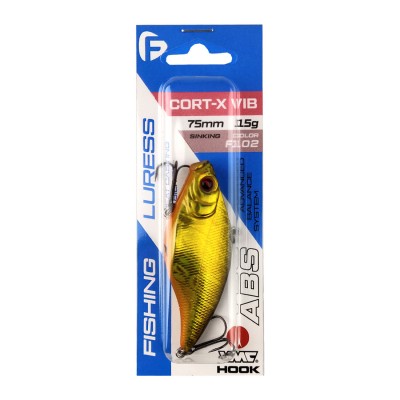 F-FISHING Воблер Cort-X VIB 75S 75мм 15г F102 Тонущий