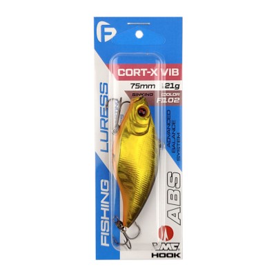F-FISHING Воблер Cort-X VIB 75S 75мм 21г F102 Тонущий