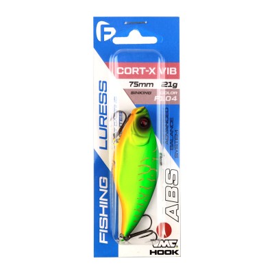 F-FISHING Воблер Cort-X VIB 75S 75мм 21г F104 Тонущий F-FISHING Воблер Cort-X VIB 75S 75мм 21г F104 Тонущий