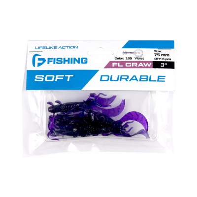 F-FISHING Рак FL Craw 3.0" #105 Violet