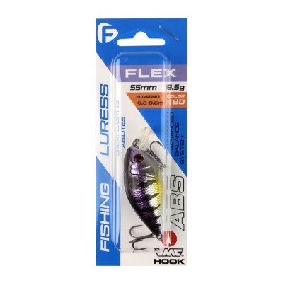 F-FISHING Воблер Flex 55F 55мм 9.5г 0.3-0.6м 480 Плавающий