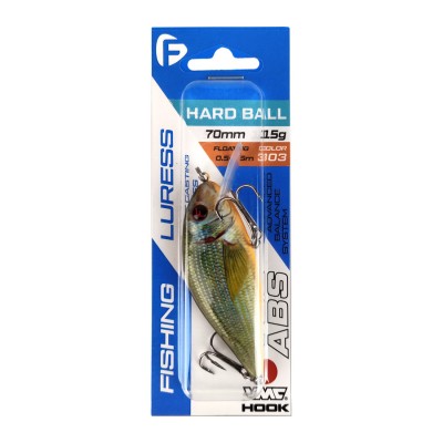 F-FISHING Воблер Hard Ball 70F 70мм 15г 0.5-1.5м 303 Плавающий F-FISHING Воблер Hard Ball 70F 70мм 15г 0.5-1.5м 303 Плавающий