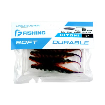 F-FISHING Слаг Hitomi 4" #0502 Violet Orange F-FISHING Слаг Hitomi 4" #0502 Violet Orange