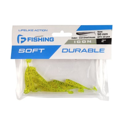 F-FISHING Виброхвост Icon 2.0" #112 Chartreuse 5см 10шт F-FISHING Виброхвост Icon 2.0" #112 Chartreuse 5см 10шт