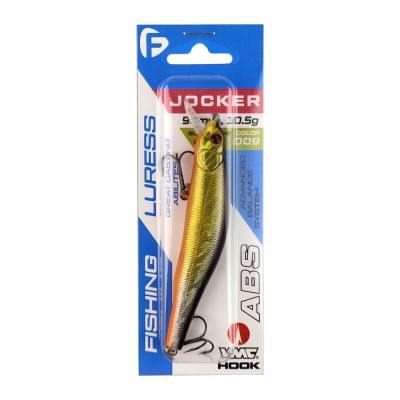 F-FISHING Воблер Jocker 90SP 90мм 10.5г 0.5-1.0м 009 Суспендр F-FISHING Воблер Jocker 90SP 90мм 10.5г 0.5-1.0м 009 Суспендр