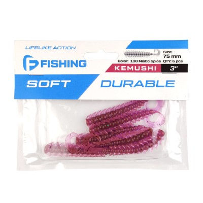 FLAGMAN Мягкая приманка Kemushi 3'' #130 Mistic Spice 10см 4шт FLAGMAN Мягкая приманка Kemushi 3'' #130 Mistic Spice 10см 4шт