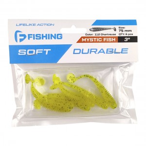 F-FISHING Виброхвост Mystic Fish 3" #112 Chartres 5см 6шт