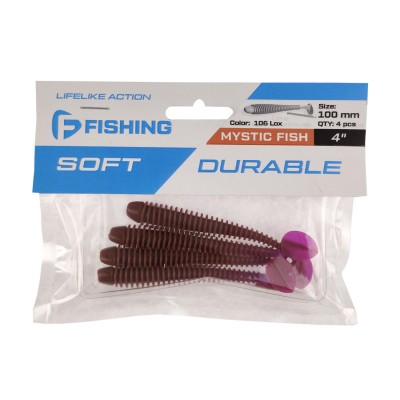 F-FISHING Виброхвост Mystic Fish 4" #106 Lox 10см 4шт
