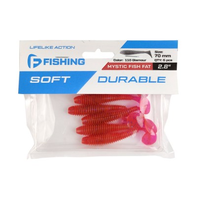 F-FISHING Виброхвост Mystic Fish Fat 2.8" #110 Glamour 7см 6шт F-FISHING Виброхвост Mystic Fish Fat 2.8" #110 Glamour 7см 6шт