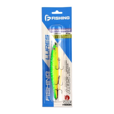 F-FISHING Воблер Onyx Minnow 128SP 128мм 21г F201 Суспендр