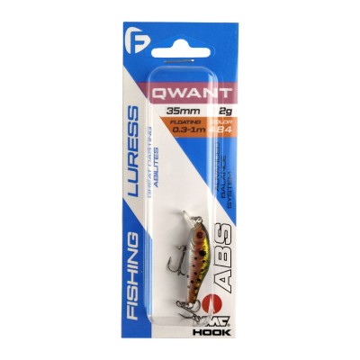 F-FISHING Воблер Qwant 35 мм 2.5 г 0.3-1.0 м 484 Плавающий