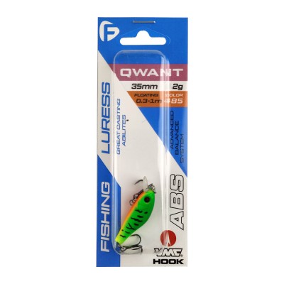 F-FISHING Воблер Qwant 35 мм 2.5 г 0.3-1.0 м 485 Плавающий