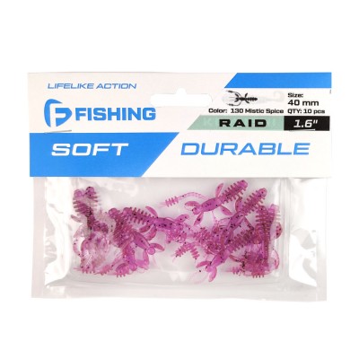 FLAGMAN Мягкая приманка Raid 1.6" #130 Mistic Spice 4см 10шт FLAGMAN Мягкая приманка Raid 1.6" #130 Mistic Spice 4см 10шт