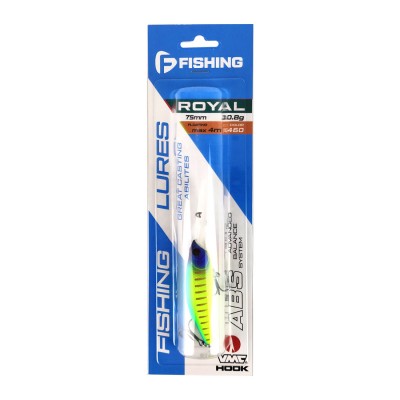 F-FISHING Воблер Royal 75F 75мм 10.8г до 5м цвет 460 Плавающий F-FISHING Воблер Royal 75F 75мм 10.8г до 5м цвет 460 Плавающий
