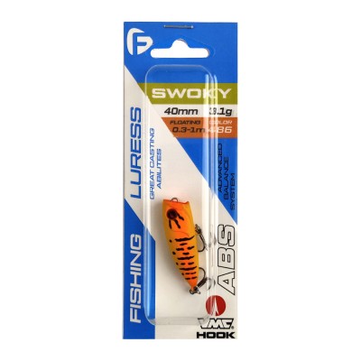 F-FISHING Воблер Swoky 40F 40мм 3.1г 486 Плавающий