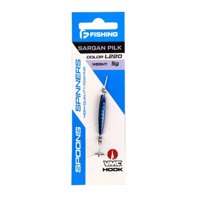 F-FISHING Пилькер Sargan pilk 5г 35мм цвет L220