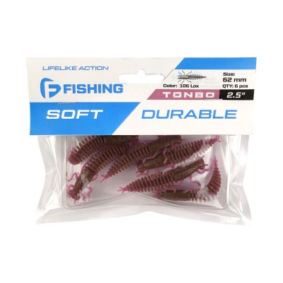 F-FISHING Нимфа Tonbo 2.5" #106 Lox 6.2см 6шт