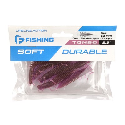 F-FISHING Нимфа Tonbo 2.5" #130 Mistic Spice 6.2см 6шт