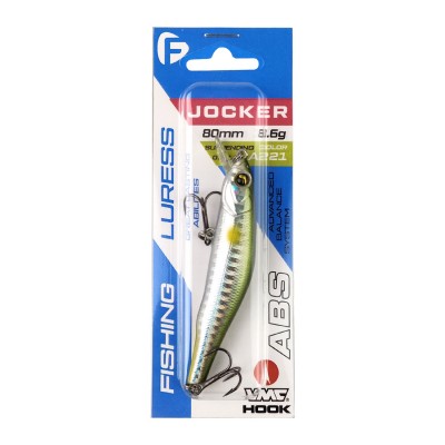 F-FISHING Воблер Jocker 80SP 80мм 8.6г 0.3-1.5м A221 Суспендр F-FISHING Воблер Jocker 80SP 80мм 8.6г 0.3-1.5м A221 Суспендр