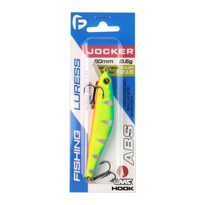F-FISHING Воблер Jocker 80SP 80мм 8.6г 0.3-1.5м F215 Суспендр