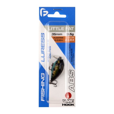 F-FISHING Воблер Little Fat SSR 35мм 3.5г 0.0-0.2м A184 Поверхностный