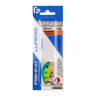 F-FISHING Воблер Little Fat SSR 35мм 3.5г 0.0-0.2м F215 Поверхностный F-FISHING Воблер Little Fat SSR 35мм 3.5г 0.0-0.2м F215 Поверхностный