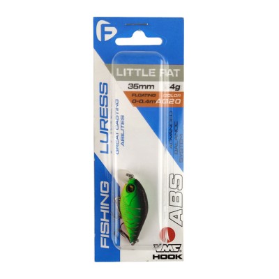 F-FISHING Воблер Little Fat SR 36мм 4г 0.0-0.4м A020 Плавающий F-FISHING Воблер Little Fat SR 36мм 4г 0.0-0.4м A020 Плавающий