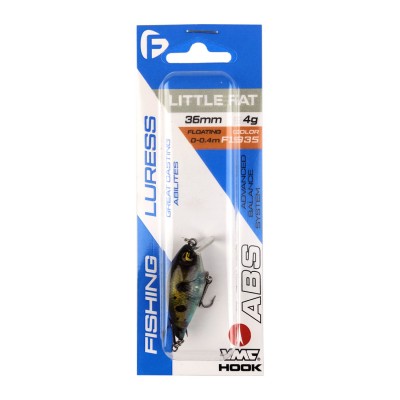 F-FISHING Воблер Little Fat SR 36мм 4г 0.0-0.4м F1935 Плавающий