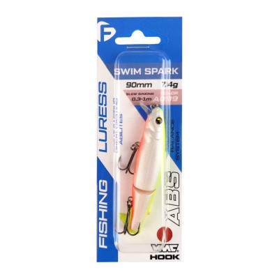 F-FISHING Воблер Swim Spark 90мм 7.4г 0.3-1.0м A099 Медленно тонущий