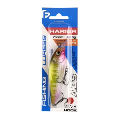 F-FISHING Воблер Harier 75мм 10.5г 0.5-0.8м 075 Плавающий