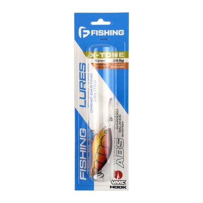 F-FISHING Воблер X-Tone 70мм 18.5г 1.5-3.5м F1338 Плавающий F-FISHING Воблер X-Tone 70мм 18.5г 1.5-3.5м F1338 Плавающий