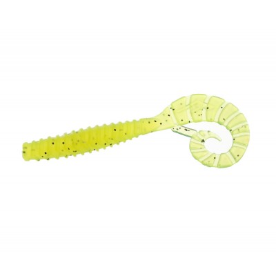 F-FISHING Твистер TT-Grub 3.0'' #112 Chartreuse 7.5см 6шт