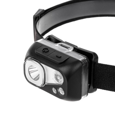 ТОНАР Фонарь налобный водонепроницаемый 300 LM. IPX6. USB (AN-FN-3087) Nisus