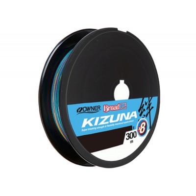 OWNER Шнур Kizuna X8 Broad PE multi color 10м 300м 0.17мм 9.2кг (Уценка)