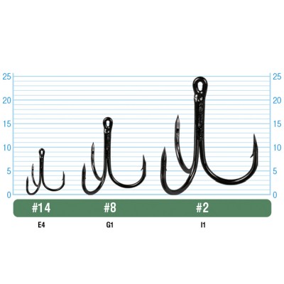 OWNER Крючок тройной STN-36BC №14 8шт