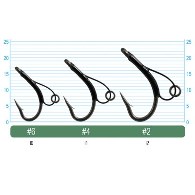 OWNER Крючок Carp Taff D-Rig w/CT-1 teflon №2 4шт