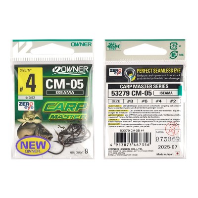 OWNER Крючок Carp Iseama teflon №4 9шт