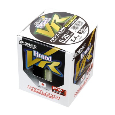 OWNER Леска Broad VR Moss Green Nylon 500м 0,285мм 5,4кг