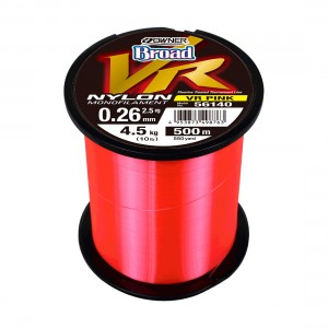 OWNER Леска Broad VR Pink Nylon 500м 0,260мм 4,5кг