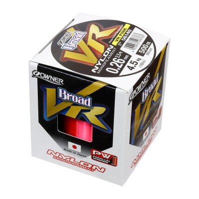 OWNER Леска Broad VR Pink Nylon 500м 0,260мм 4,5кг