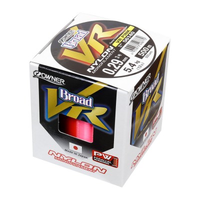 OWNER Леска Broad VR Pink Nylon 500м 0,285мм 5,4кг