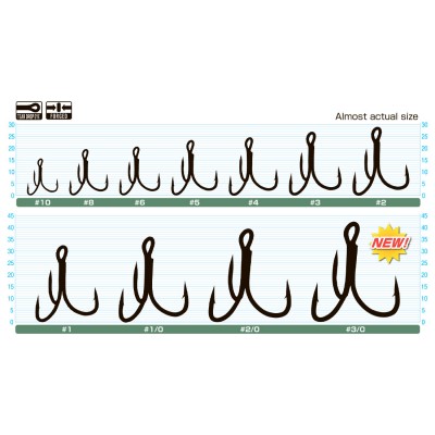 OWNER Крючок тройной ST-46BC №5 8шт